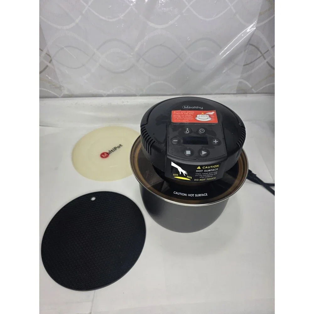 Mealthy CrispLid Electric Pressure Cooker Lid W/ Silicone & 6qt Inner Pot